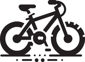 Shadowed Streets Black Bike VectorsInk Fusion Dark Bicycle Illustrations
