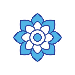 Flower icon vector stock illustration