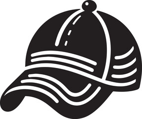 beautiful black Cap vector silhouette art this is an editable and printable vector eps file
