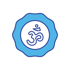 Hinduism Symbol icon vector stock illustration