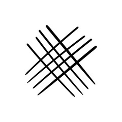 Hashtag hand draw icon vector. Keyword illustration sign. Teg symbol or logo.