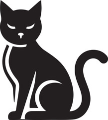 A Cat Vector Art Illustration EPS File
