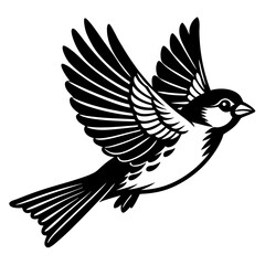 Sparrow silhouette