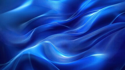 Obraz premium Mesmerizing azure abstraction with flowing luminescence and ethereal texture