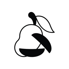 Mango icon vector stock illustration