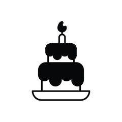 Cake icon vector stock illustration