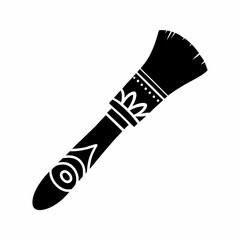 creative Silhouette paint-brush Icon Vector Illustration