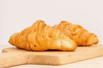 Croissant on plate
