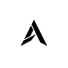 Geometric Letter A Logo Design