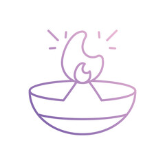 Diwali Lamp icon vector stock illustration