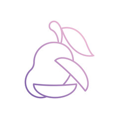 Mango icon vector stock illustration