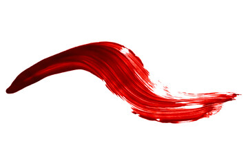 Watercolor brush strokes on transparent background