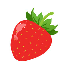 strawberry isolated on white background