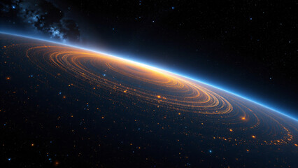 A ribbon of diffuse light stretching across the celestial sphere, an illusion of continuous structure created by the collective glow of countless faint, unresolved suns and interstellar dust.