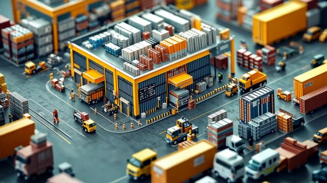 Warehouse Logistics: A 3D Model of Efficient Cargo Distribution