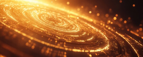 Golden Spiral Galaxy: A Cosmic Dance of Light and Energy