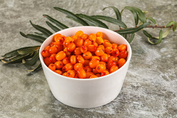 Natural organic ripe sweet buckthorn