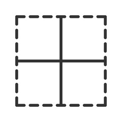 All Border icon vector image. Suitable for mobile apps, web apps and print media.