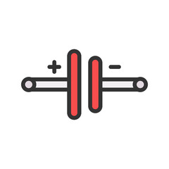 Battery I icon vector image. Suitable for mobile apps, web apps and print media.