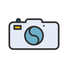 Camera icon vector image. Suitable for mobile apps, web apps and print media.