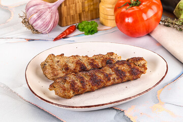 Beef kebab minced meat shashlik
