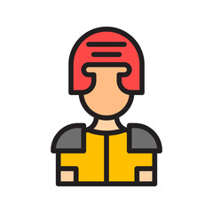 Game Character III icon vector image. Suitable for mobile apps, web apps and print media.