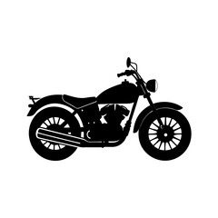Obraz premium Motorcycle Silhouette vector illustration