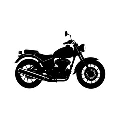 Obraz premium Motorcycle Silhouette vector illustration