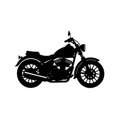 Obraz premium Motorcycle Silhouette vector illustration