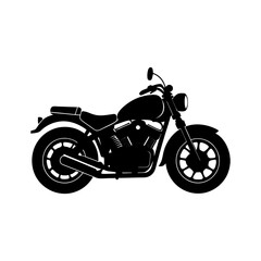 Obraz premium Motorcycle Silhouette vector illustration