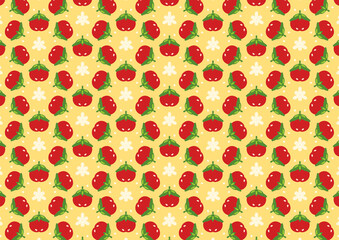 seamless background with tomatoes 