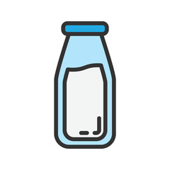 Milk Bottle I icon vector image. Suitable for mobile apps, web apps and print media.