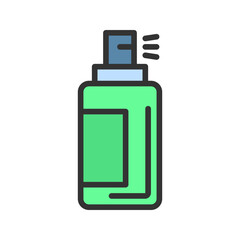 Spray Bottle icon vector image. Suitable for mobile apps, web apps and print media.