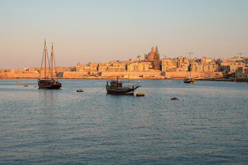 Scenic View of Valletta from the Sea