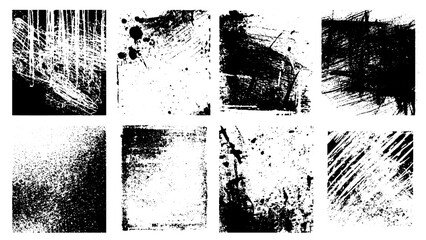 set of grunges, Set of seamless grainy, speckled, dusty textures, patterns, backgrounds. Stone, wall, dirt, concrete, Set of grunge scratched textures. Dust overlay distress texture. Dirty splattered 