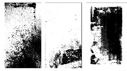Black and white grunge. Distress overlay texture. Abstract surface dust and rough dirty wall background, Set of Grunges, Black grunge texture background. Distress overlay texture. Abstract surface dus