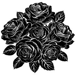 Hand Drawn Rose Flower Vector for Romantic and Decorative Projects