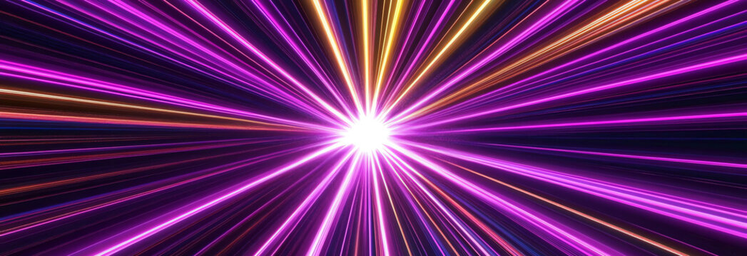 purple ray, AI generated