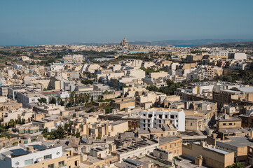 Fototapeta premium Panoramic View of Gozo Island, Malta