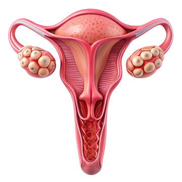 Scientific 3D rendering of testicles displaying complex anatomy and connections in the male reproductive organs