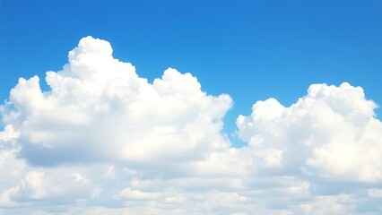 Naklejka premium どこまでも広がる青い空と白い雲5