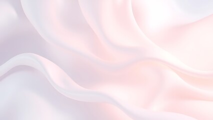 Obraz premium 優美に波打つ淡いシルク生地20