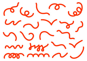 色々な線のバリエーションセット