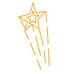 Doodle Shooting Star Illustration