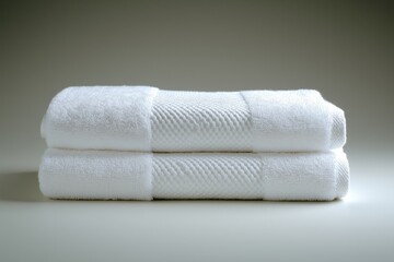 Luxurious White Towels: Soft, Clean, and Fluffy Bath Linen for Elegant Bathroom Decor