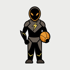 basketball player with ball