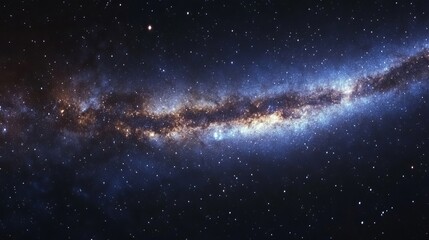 Naklejka premium 綺麗な宇宙空間の背景