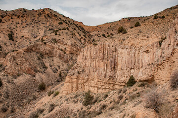 red rocks in the mountains