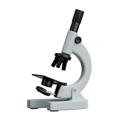 Microscope 3d icon. microscope, science, research, biology, lab, analysis, experiment, discovery. 3d Icon Illustration