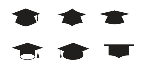 Vector Set of Scholar Hats